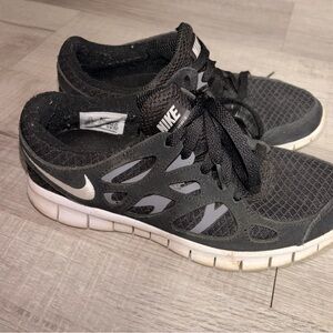Nike Black and White Running Shoes